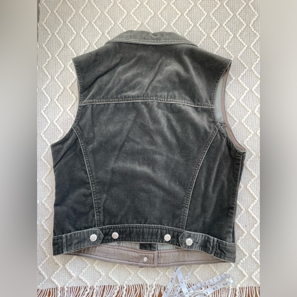 Gap Velvet Dark Gray Vest - Picture 4 of 7